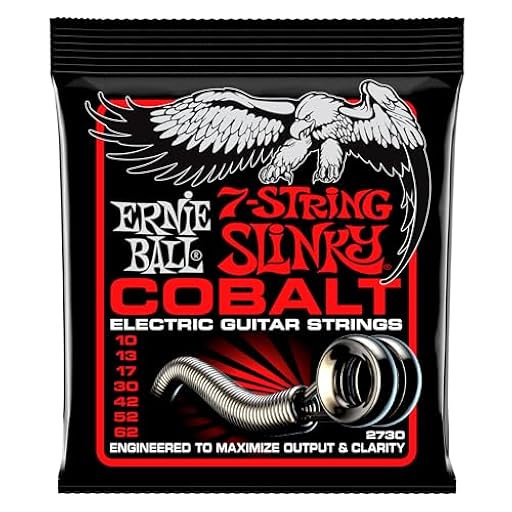 Ernie Ball Skinny Top Heavy Bottom Slinky Cobalt - Cuerdas para guitarra eléctrica de 7 cuerdas, cobalto, calibre 10-62 | Ya disponible en tu tienda friki favorita! En mundofriki.es!