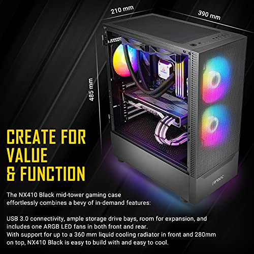 Antec NX 410 Midi Tower grijs - Image 8