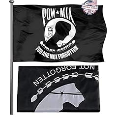 Pow Flag Embroidered