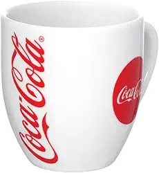 Coca- cola -Caneca de porcelana branca 300ML