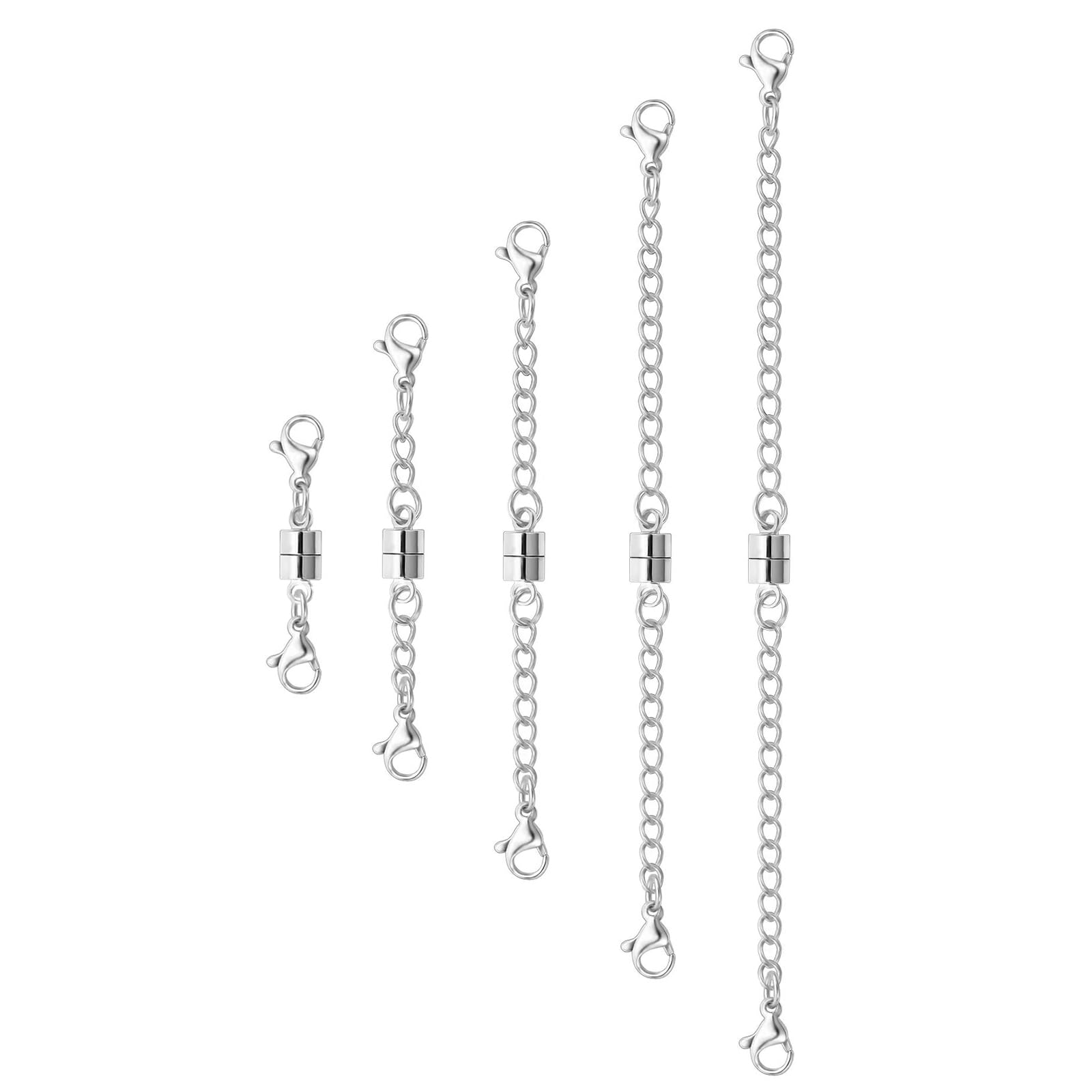 Photo 1 of OHINGLT Necklace Extender Magnetic Clasps Chain Extenders for Necklaces,Gold and Silver Magnetic Necklace Clasps and Closures with Bracelet Extension
