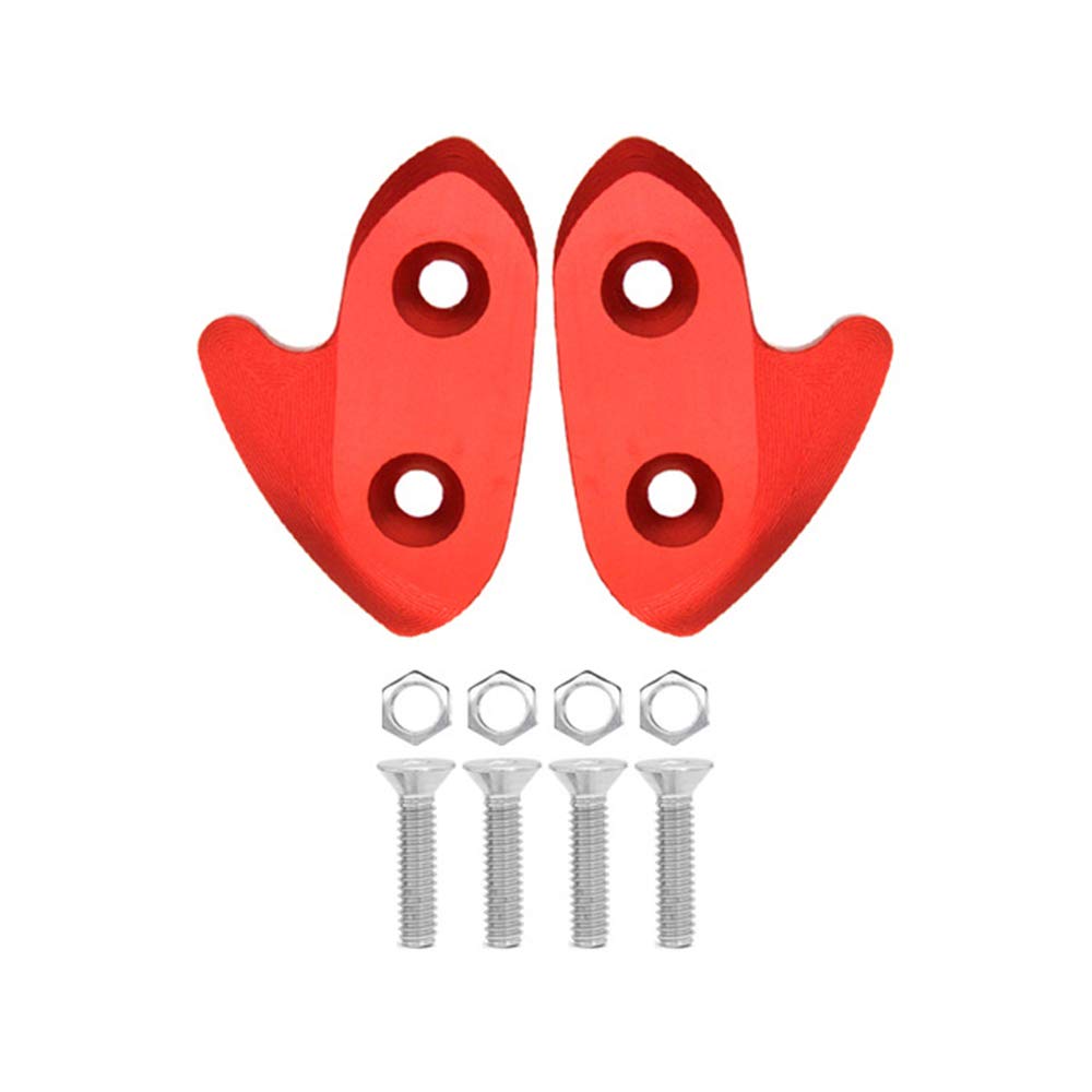 PRO-KODASKIN Motorcycle Rearview Mirror Block Off Base Plates Mirror Decorative Cover Caps Compatible with Yamaha R1 YZF-R1 2015-Red