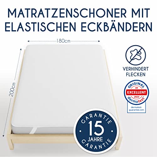 Dreamzie Matratzenschoner 180x200 wasserdichte Matratzenauflage und Oeko-TEX Zertifiziert Atmungsaktive 2