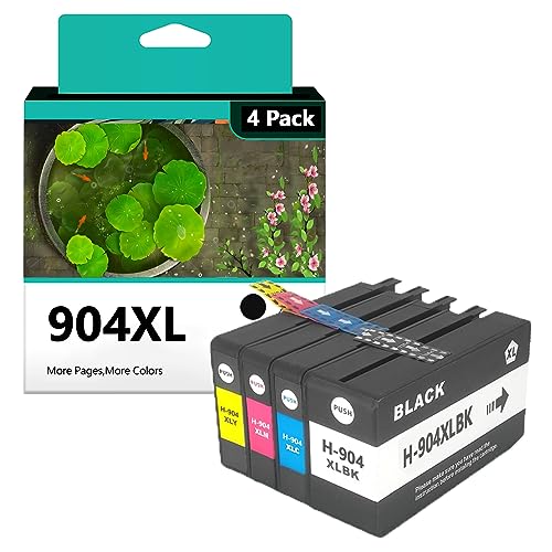 Tinta Y Tóner, Office Product 904XL Tinta Reemplazo de Cartuchos de Tinta para HP 904XL 904 XL Cartucho de Tinta Compatible para HP OfficeJet Pro 6950 6960 6970 Impresoras, Combo Pack
