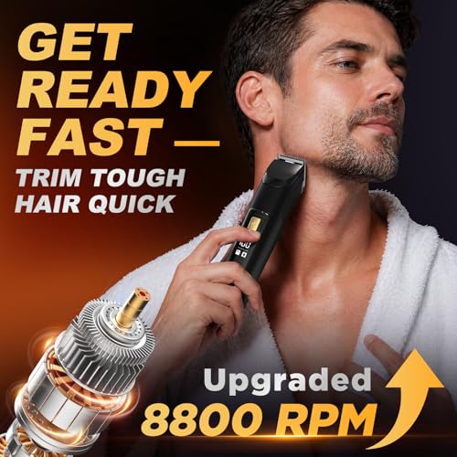 Image of Beard Trimmer for Men, All-in-One Electric Razor & Hair Clipper, Waterproof Cordless Mustache Grooming Kit, Rechargeable Beard Hair Nose Ear & Body Trimmer, Face Shaver, Gifts for Men Husband Father