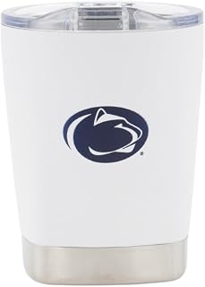 NCAA 12 oz. Stainless Steel Tumbler - Perfect Wine Glass, Whiskey Glass for Game Day (Penn State)