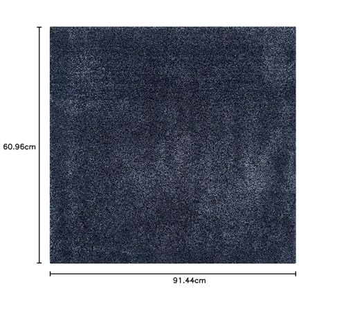Image of SS Malik Handloom Soft Shaggy Rugs Fluffy Home Decorative Large Carpet for Living Room 2-inch Thick Carpet (2x3 Feet, Blue)