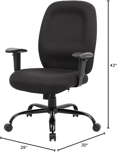 Miniatura 3 de Boss Office Products Silla de trabajo resistente, color negro