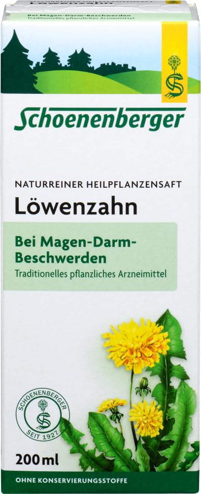 Löwenzahn, Naturreiner Heilpflanzensaft bio 6 x 200 ml