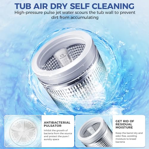 Nictemaw NI5573_8_2_GR Portable Washing Machine, 20Lbs Capacity Full-Automatic Portable Washer Machine thumb #5