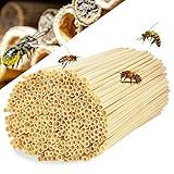 【Anzahl und Größe】Innendurchmesser: 3-5 mm. 14,5cm Niströhren-Länge. Paket beinhaltet: 300PCS Weizenstrohrohr.