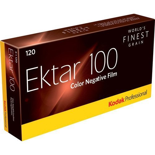 Kodak Professional Ektar Color Negative Film ISO 100, 120 Size, Propack of 5,USA Pack-2