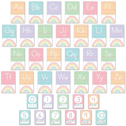 Pastel Pop Alphabet set de lettres murales éducatives pour école
