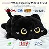 Cute Black Cat Plush Pillow, Kawaii Plushies Black Cat Stuffed Animals, Squishy Plushies, Cuddle Plush Pillow for Kids & Girls (13 Inch) #3