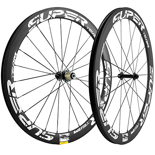 Superteam 50/25mm UD Matte Finish Wheel 700c Carbon Wheelset Clincher (White)