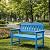 Outdoor Garden Bench,2-Person Poly Lumber Patio Bench, Slatted Patio Loveseat,All-Weather Outdoor Bench that Never Rot and Fade, Suit for Garden, Porch and Park