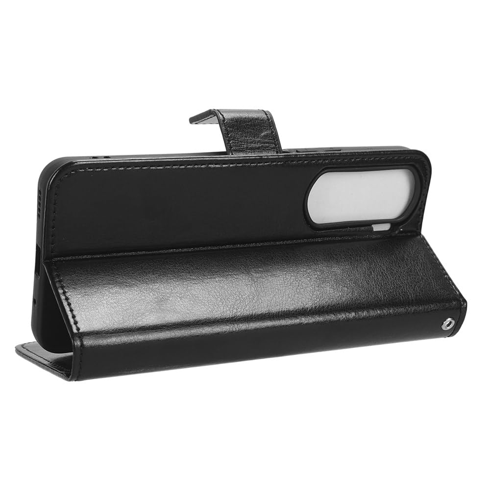 Custodia A Portafoglio HAOYE Per Honor 90 Lite – Pelle PU Con Chiusura Magnetica, Supporto E Slot Per Carte – Colore Oro
