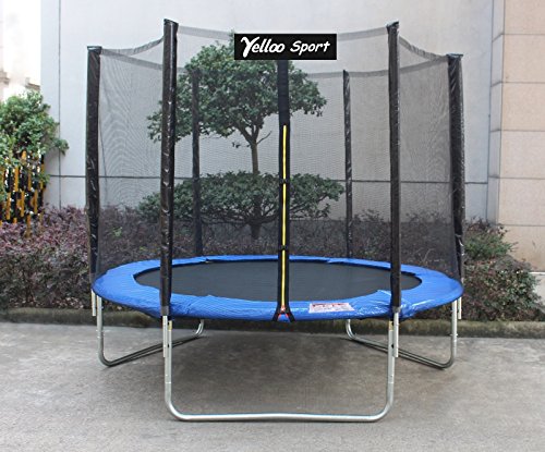YELLOO Sport - Trampoline Exterieur Enfant Certifié CE TUV GS (Ø 185 245 305 366) Jeux Exterieur Enfant Sécurisé avec Filet de Protection – Image 5