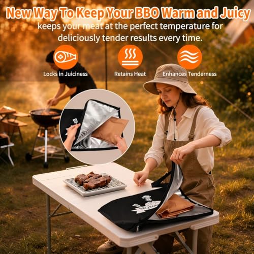 Bolsa aislante para reposar carnes BBQ 21in miniatura 7