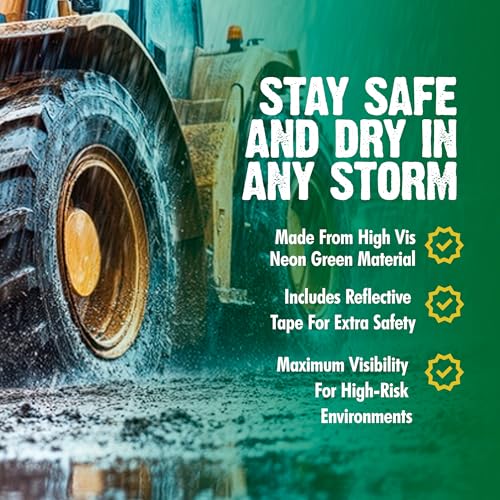 FORESTER Class 3 Hi-Vis Rain Suit - Waterproof Rain Jacket & Pants | Heavy Duty Rain Gear for Men and Women | Lightweight, Reflective Material | X-Large4