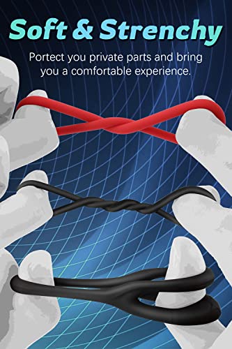 Silicone Cock/ Penis Rings Set With 7 Different Sizes For Erection Enhancing, Long Lasting Stronger Strechy Adult Sex Toys For Men Or Couple #TOP2