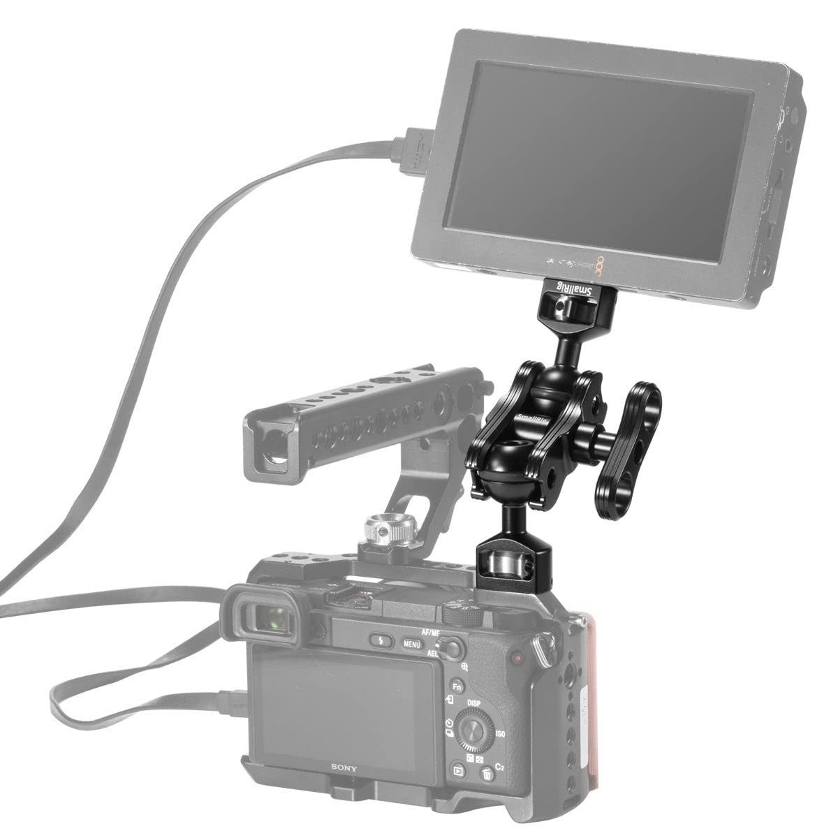 SmallRig Braccio articolato con doppia vite 1/4