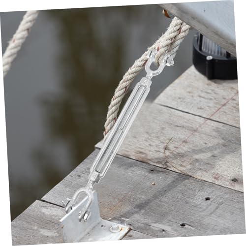 Tensor de Quijada de Acero al Carbono para Cable de Alambre con Rosca Izquierda y Derecha Acabado Plateado para Sujeción Segura y Aplicaciones Antirrobo miniatura 2