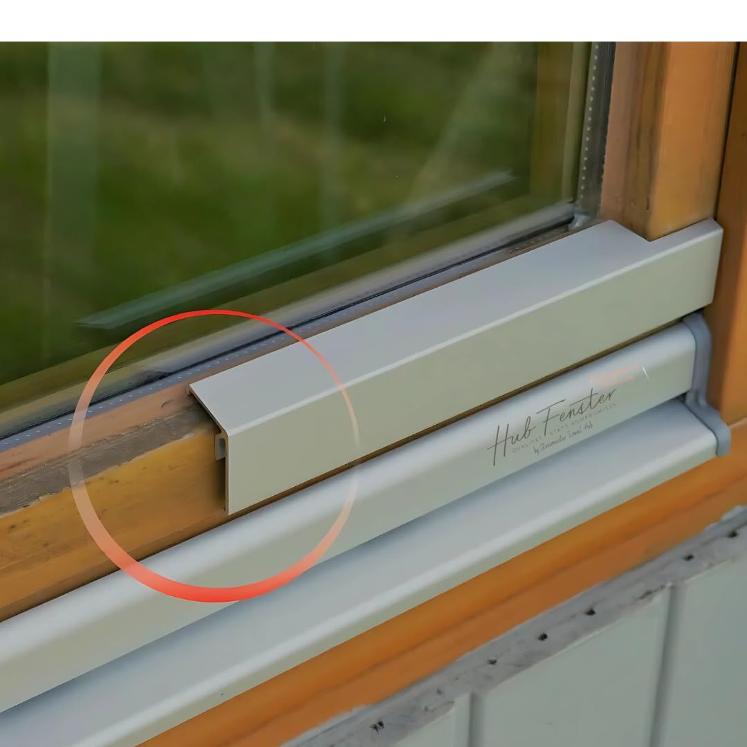 Flügelabdeckprofil L - Wetterschenkel für Holzfenster - Holz Alu Nachrüstset (Dunkelbronze G216, 120 cm)