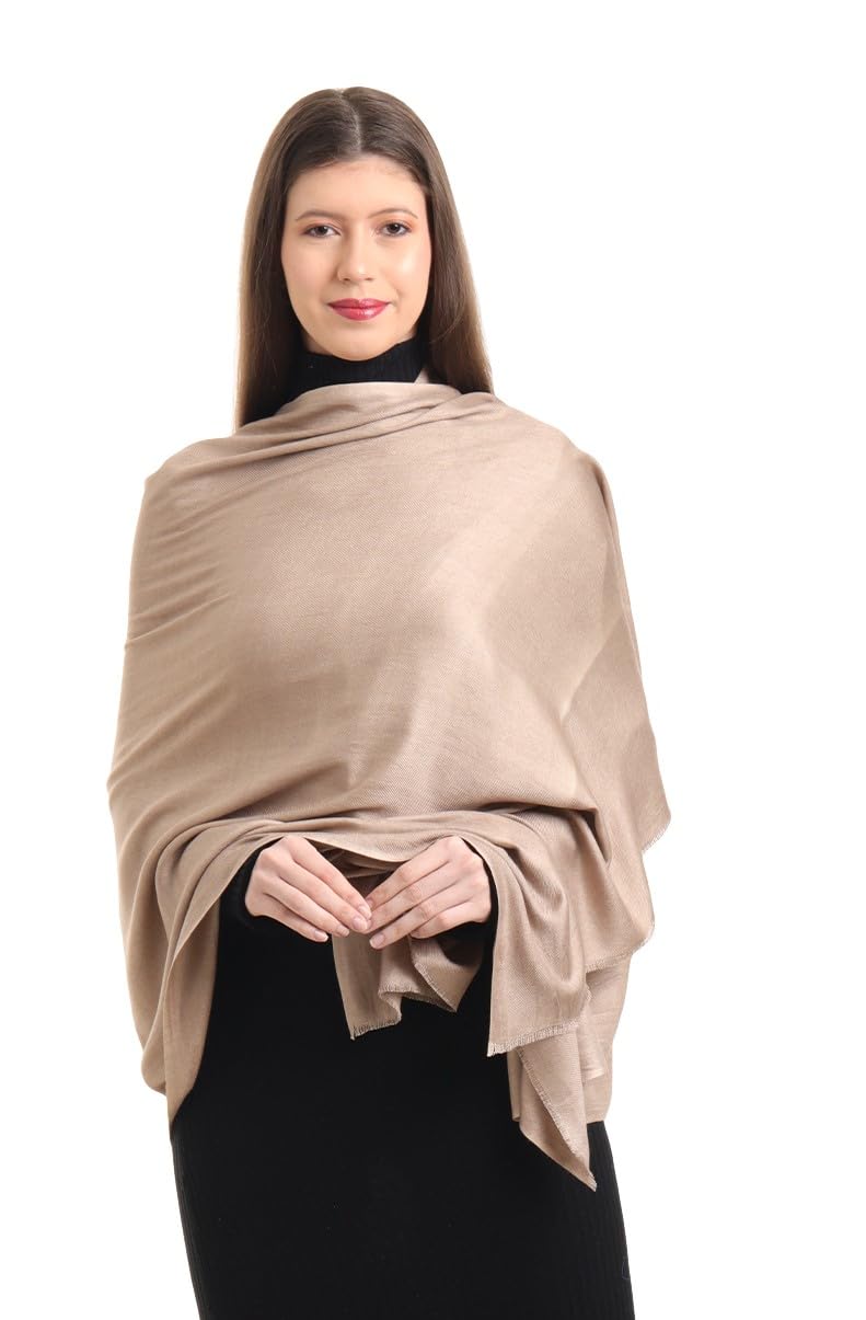 eh Pashmina scarf for women, twill weave, thick, solid color wraps, all weather, large, warm, very soft pashmina feel scarves-picture-32
