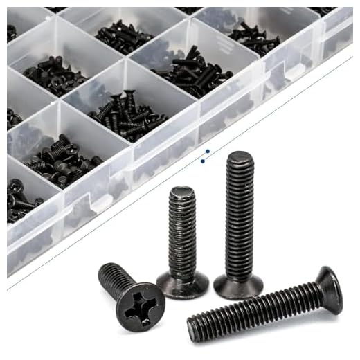 450pcs Laptop Notebook Computer Carbon Steel Screws Kit Set, Flat Head Phillips Screw Assortments, M2-M3 Countersunk SSD Screws Accessories for SSD, PC, Notebook, Laptop