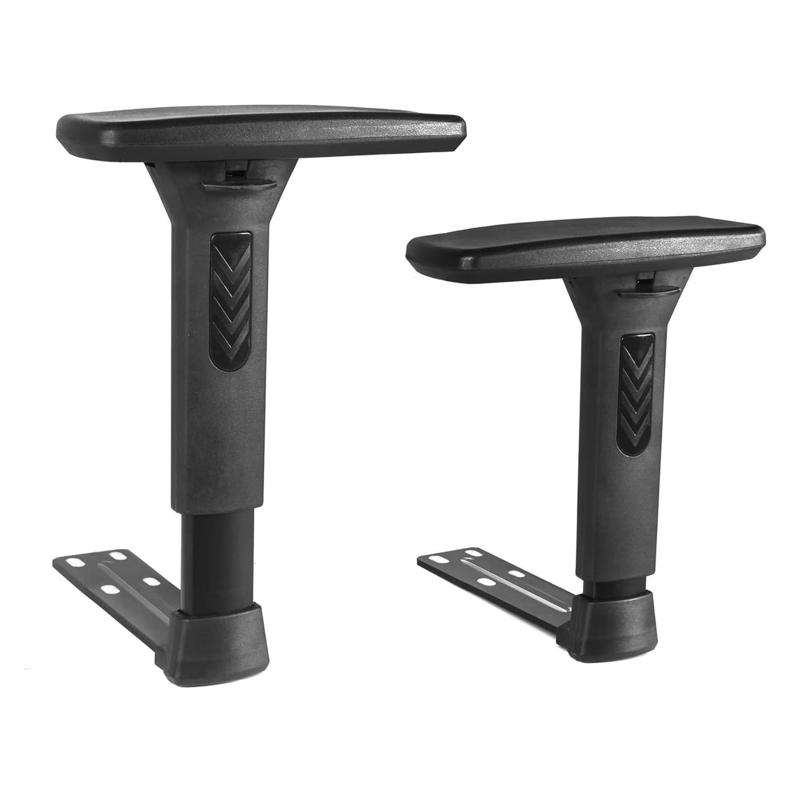 THE WHITE SHOP Height Adjustable Chair Armrest Pair Replacement, Gaming Boss Chair Arms Set