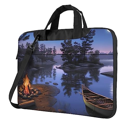 Sac à bandoulière étanche DEHIWI ordinateur portable camping lac noir