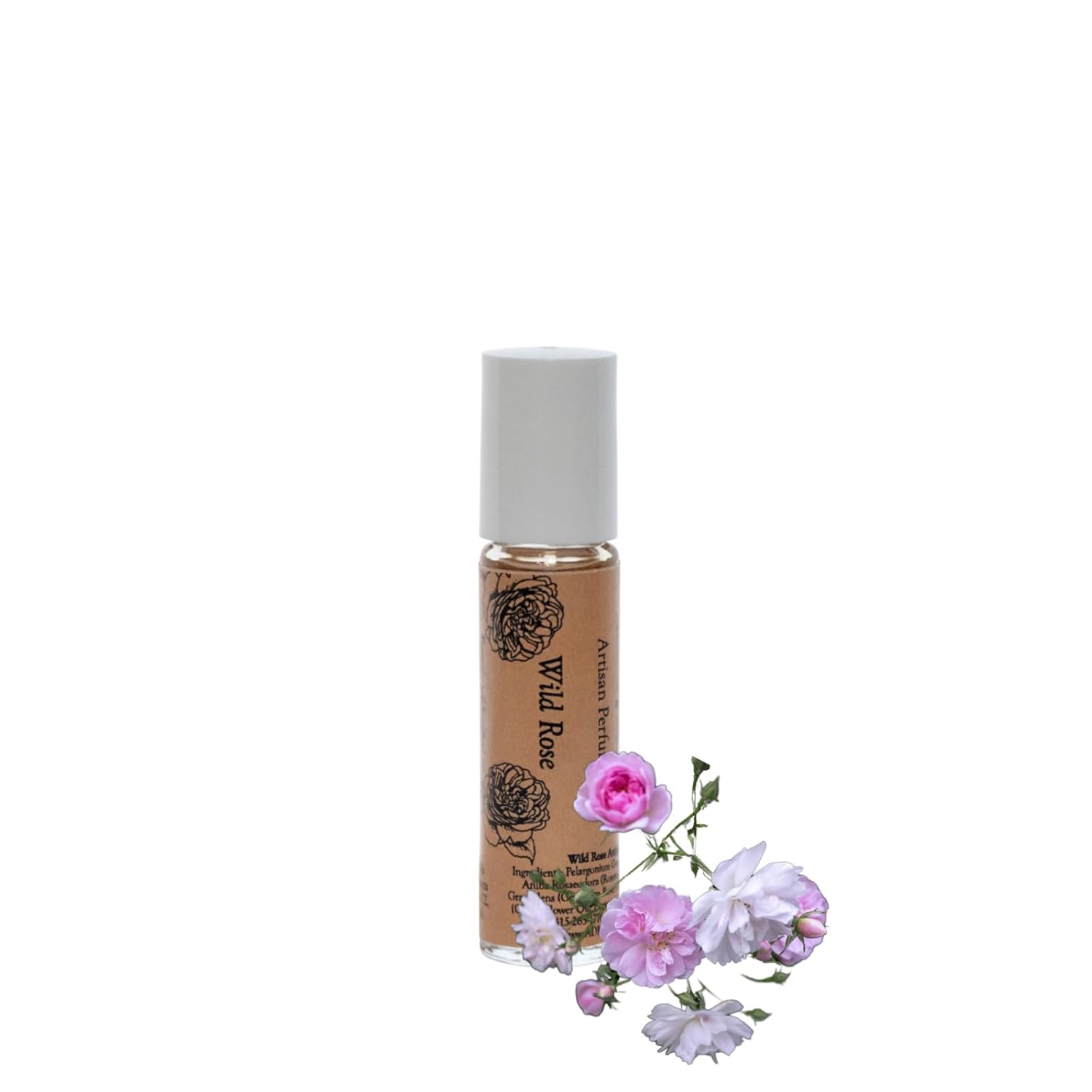 ADK Wild Rose Artisan Perfume Spray 1 oz (30 mL), Natural Hypoallergenic & Clean Perfume for Women & Men with Notes of Wild Rose, Rose Geranium, Clove, Cinnamon & Sweetgrass