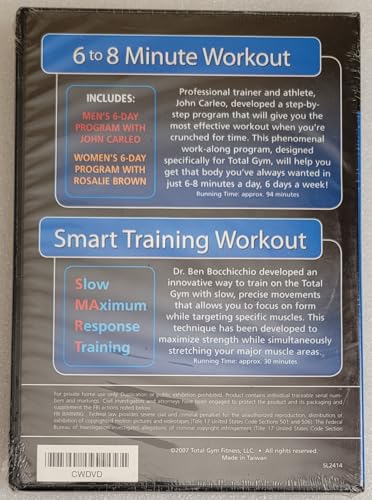 6-8 Minute Workout & Smart Training Workout DVD