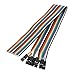 Aexit 10Pcs 2P Cables & Interconnects Jumper Wires Single Female Head Cables Pi Pic Breadboard for Cables 30cm Long