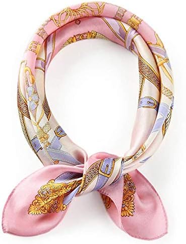 100% Mulberry Silk Scarfs Small Square Scarf 21"x21" Neck Scarf for Women