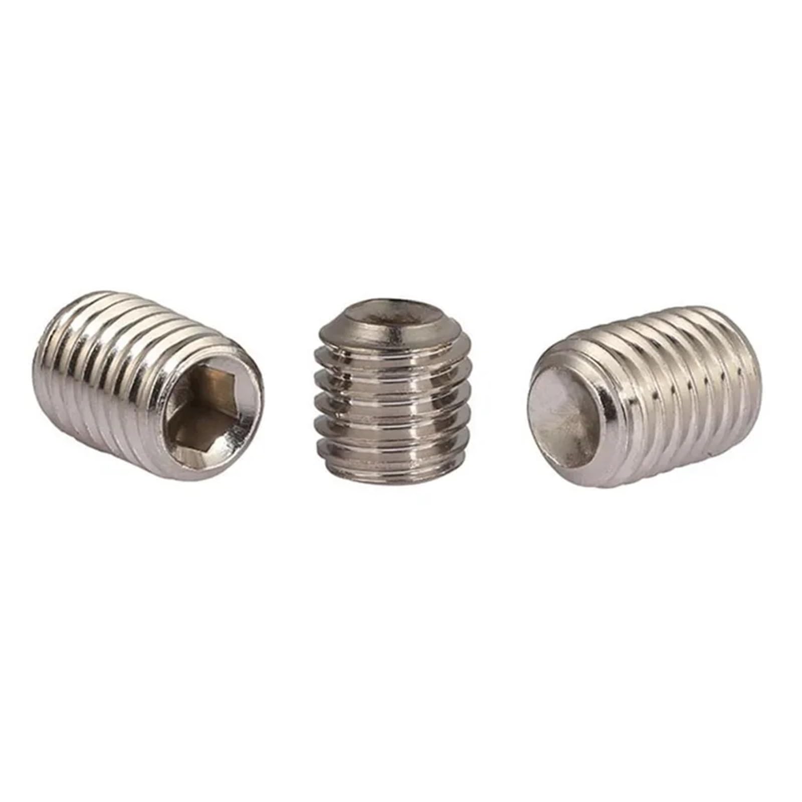 25-100 Szt. M4-0,7 304 Zestaw Śrub Z Łbem Sześciokątnym Ze Stali Nierdzewnej Wkrętami Dociskowymi DIN 916(M4X 35mm-100pcs)