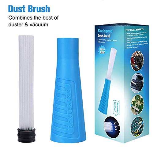 Vacuum Cleaner Dust Dirt Remover Universal Dust Brush Cleaner Vacuum Attachment Interface Tool As Seen On TV Flexible Tiny Tube Cleaning Tool for Car Corners Pets Drawers Air Vents Home - Thumbnail 6