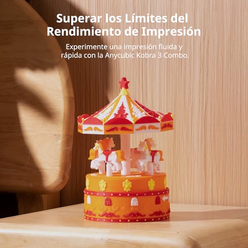 Impresora 3D ANYCUBIC Kobra 3 Combo: Alta velocidad de impresión multicolor, RFID, LeviQ 3.0 Auto-Nivelación y volumen de impresión 250x250x260mm. - Fernando Cortés