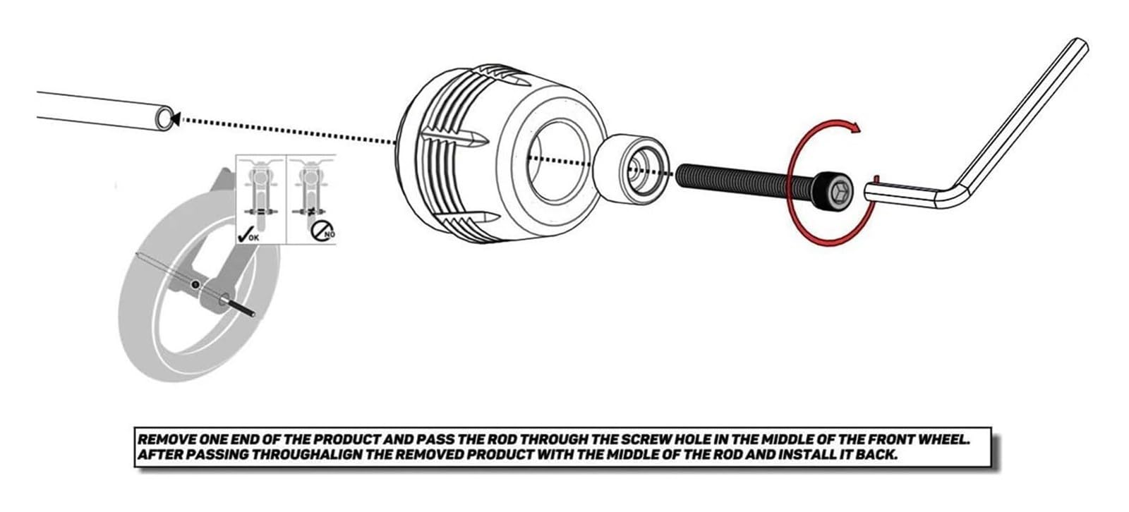 Crash Protector Front Fork Axle Slider Cap Motorcycle Kit