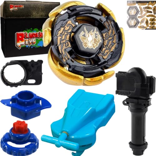 Image of BLADEKING BEYS BB-00-70gold Galaxe Pegasis W105R2F + 1 Way String Launcher (Right Spin) + Grip +Toy Box