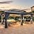 YITAHOME 12X20FT Hard Top Metal Gazebo Patios Double Roof Canopy Aluminum Frame Garden Gazebo Tent Curtains Netting for Patios Backyards Decks Lawns Gray