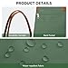 KALIDI Tote Bag for Women Nylon Top-Handle Purse,Shoulder Hobo handBag with Zipper Leisure Foldable Weekend Green