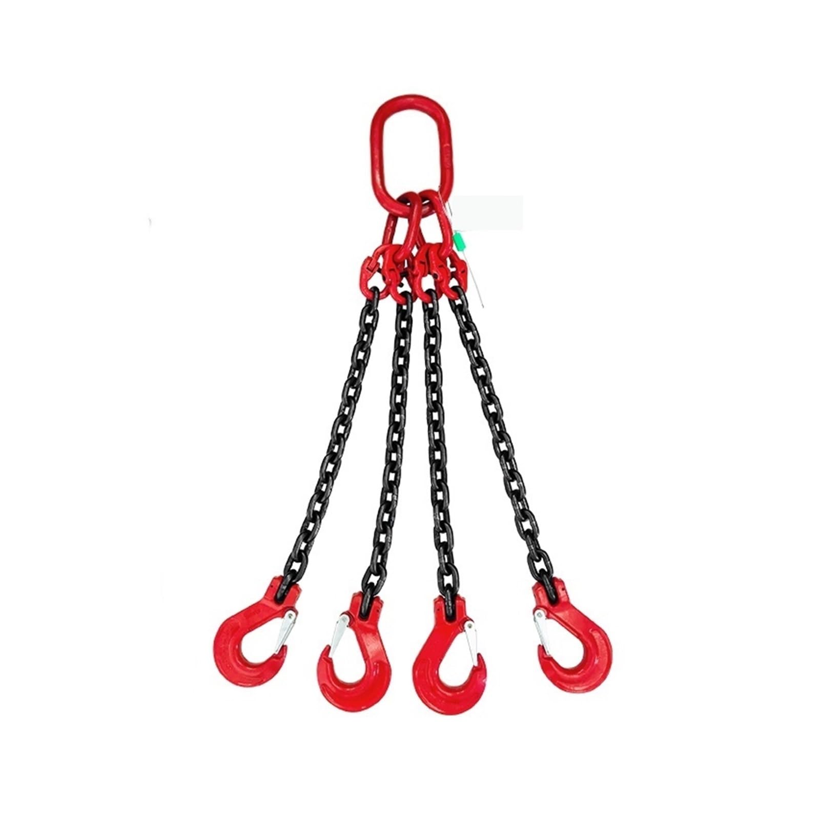 MYUYEE Chain Hoist, Chain Sling,Lifting With Four Hooks Spreader Ring Traveling Crane Hook G80 Grade Fierce Steel,Flexible Enough (Nero 1)