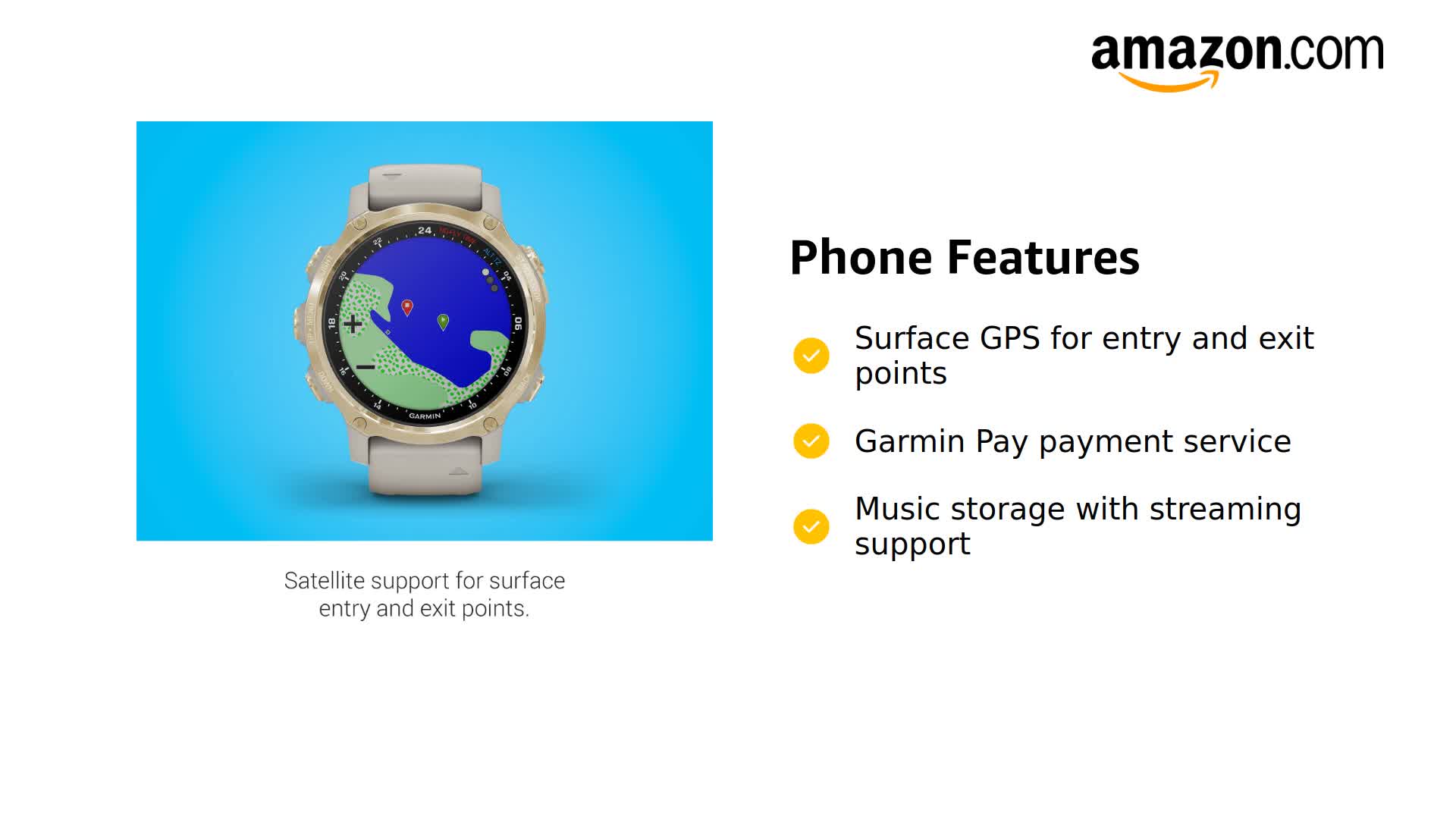 Amazon.com: Garmin Descent Mk2S, Smaller-Sized Watch-Style Dive