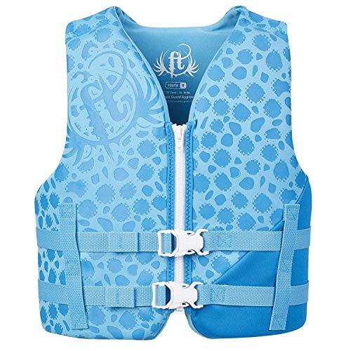 Full Throttle 142100-501-002-19 Youth Rapid-Dry Vest - Blue, 50-90lbs