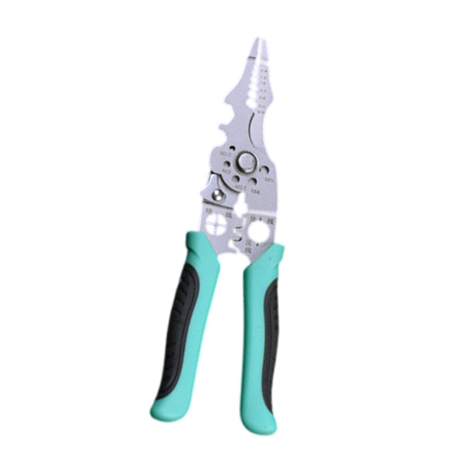 THE STYLE SUTRA Wire Stripper Portable High Carbon Steel Wiring Tool Electrician Cutter Blue-image-46