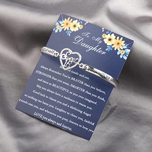 FUSTMW Happy 16th Birthday Gifts Sweet 16 Bracelet Sixteen Birthday Sweet 16 Jewelry Gifts Daughter Bracelet4