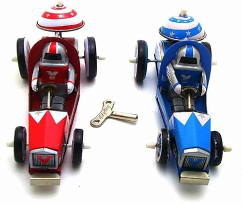 Miniatura 3 de Juguete de cuerda MS269, auto de carreras de lata retro para adultos, colección de juguete para el hogar, fiesta, bar, decoración, regalo para niños