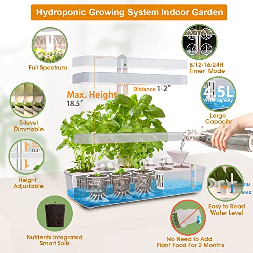 GrowLED 10Pod Indoor Garden Germination Kit, Hydroponic Growing System